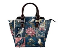 rrxnbcgg Bird and floral patterns This stylish shoulder bag can be carried by hand or worn crossbody and is suitable for various occasions.