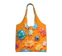 rrxnbcgg Colorful cell bodies Lightweight Medium Reusable Grocery Shopping Cloth Bags, Suitable for DIY, Advertising, Promotion, Gift, Activity