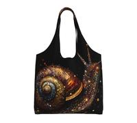 rrxnbcgg Colorful snail Lightweight Medium Reusable Grocery Shopping Cloth Bags, Suitable for DIY, Advertising, Promotion, Gift, Activity