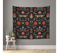 rrxnbcgg Continuation of the pattern Blank Wall in Soft 51"x60" Tapestry with Damage-Free Hooks for Bedroom Dorm Patio Decor