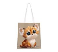 rrxnbcgg Cute animals with solid background Canvas tote shopping bag, can be carried by hand or over the shoulderï¼Œfor Travel, Work, Gym