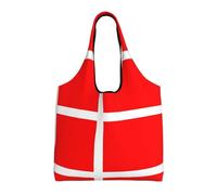 rrxnbcgg Denmark Danish Flag Lightweight Medium Reusable Grocery Shopping Cloth Bags, Suitable for DIY, Advertising, Promotion, Gift, Activity
