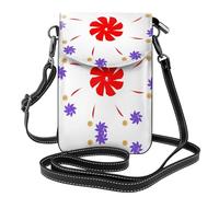 rrxnbcgg Eight-way rotating flower This microfiber leather pouch features multiple pockets, making it perfect for everyday outings.