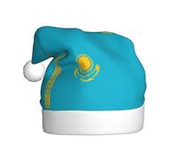 rrxnbcgg Flag of Kazakhstan Printed adult plush Christmas hat, Christmas special holiday with festive atmosphere.
