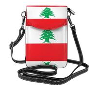 rrxnbcgg Flag of Lebanon This microfiber leather pouch features multiple pockets, making it perfect for everyday outings.
