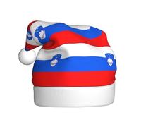 rrxnbcgg Flag of Slovenia Printed adult plush Christmas hat, Christmas special holiday with festive atmosphere.