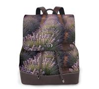 rrxnbcgg lavender is fields Women Backpack Waterproof Anti-Theft Lightweight PU Fashion Travel Multipurpose Convertible Purse Shoulder Bag Handbag Backpack