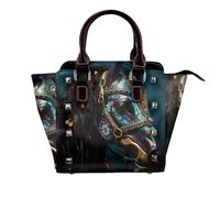 rrxnbcgg Medieval War Horses This stylish shoulder bag can be carried by hand or worn crossbody and is suitable for various occasions.