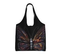 rrxnbcgg Mystery Butterfly Lightweight Medium Reusable Grocery Shopping Cloth Bags, Suitable for DIY, Advertising, Promotion, Gift, Activity