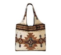 rrxnbcgg Native American Patterns Lightweight Medium Reusable Grocery Shopping Cloth Bags, Suitable for DIY, Advertising, Promotion, Gift, Activity