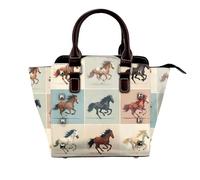 rrxnbcgg Nine-square horse This stylish shoulder bag can be carried by hand or worn crossbody and is suitable for various occasions.