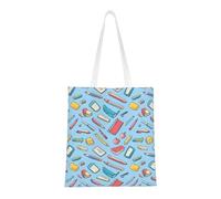 rrxnbcgg Note-taking tools Canvas tote shopping bag, can be carried by hand or over the shoulderï¼Œfor Travel, Work, Gym