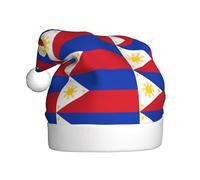 rrxnbcgg Philippine flag Printed adult plush Christmas hat, Christmas special holiday with festive atmosphere.