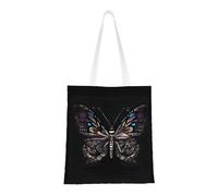rrxnbcgg Science Butterfly Canvas tote shopping bag, can be carried by hand or over the shoulderï¼Œfor Travel, Work, Gym