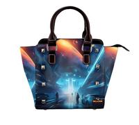 rrxnbcgg Science Fiction Future This stylish shoulder bag can be carried by hand or worn crossbody and is suitable for various occasions.