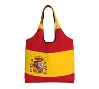 rrxnbcgg Spanish flag Lightweight Medium Reusable Grocery Shopping Cloth Bags, Suitable for DIY, Advertising, Promotion, Gift, Activity