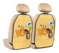 rrxnbcgg Sunflower Seed Squirrel Car seat protector (2-pack): stain-resistant, claw-resistant, and easy to clean.