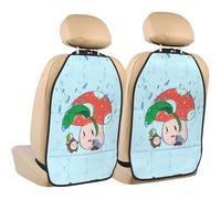 rrxnbcgg Sunflower seeds and mushroom Car seat protector (2-pack): stain-resistant, claw-resistant, and easy to clean.