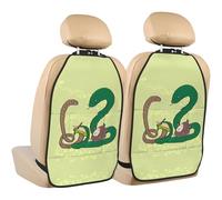 rrxnbcgg Sunflower seeds earthworm snake Car seat protector (2-pack): stain-resistant, claw-resistant, and easy to clean.