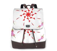 rrxnbcgg The budding and turning flower Women Backpack Waterproof Anti-Theft Lightweight PU Fashion Travel Multipurpose Convertible Purse Shoulder Bag Handbag Backpack
