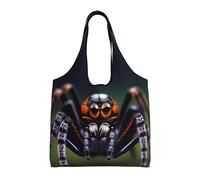 rrxnbcgg Tropical rainforest spiders Lightweight Medium Reusable Grocery Shopping Cloth Bags, Suitable for DIY, Advertising, Promotion, Gift, Activity
