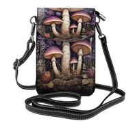 rrxnbcgg Two purple mushrooms in the woods This microfiber leather pouch features multiple pockets, making it perfect for everyday outings.