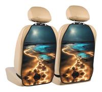 rrxnbcgg View under the moon Car seat protector (2-pack): stain-resistant, claw-resistant, and easy to clean.