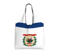 rrxnbcgg West Virginia Flag Lightweight Medium Reusable Grocery Shopping Cloth Bags, Suitable for DIY, Advertising, Promotion, Gift, Activity