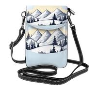 rrxnbcgg White Snowy Mountains This microfiber leather pouch features multiple pockets, making it perfect for everyday outings.