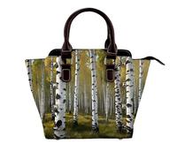 rrxnbcgg whiteness of birch trees This stylish shoulder bag can be carried by hand or worn crossbody and is suitable for various occasions.