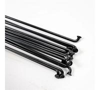 RRYPBOVG Bicycle Spoke Round Spokes J-bend/Straight Pull Head Bicycle Spokes Black Bicycle Spokes With Copper Cap(J Bend 72PCS)