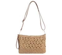 RRYPBOVG Crochet Bags For Women Straw Crossbody Bags For Woven Shoulder Bag Purse Raffia Wristlet Crochet(Brown)