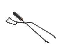 RRYPBOVG Fire Pit Tongs Outdoor Supply Barbecue Log Plier Household Charcoal Clip Poker Black Long Fire Pit Tongs