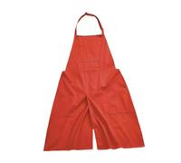 RRYPBOVG Leather Apron Fashionable Pottery Apron With Pockets For Women Split Leg For Potters Art Working(Orange)