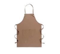 RRYPBOVG Leather Apron Women's Cotton And Linen Apron Home Kitchen Cleaning Work Clothes Men Gardening Flower Shop Adjustable(Coffee)