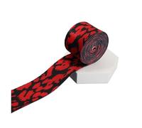 RRYPBOVG nylon Webbing Strap 1/2/5Yards38mm Printed Webbing Multicolor Pattern DIY Textile Clothing Decor Knapsack Strapping Sewing Bag Belt Jacquard Ribbons(Red,2yards)
