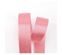 RRYPBOVG nylon Webbing Strap 5Meters 20/25/32/38/50mm 1mm Thick Solid Color Nylon Ribbon Band For Seat Belt Knapsack Webbing DIY Bag Strap Sewing Accessories(Pink,32mm)