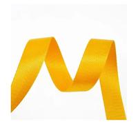 RRYPBOVG nylon Webbing Strap 5Meters 20/25/32/38/50mm 1mm Thick Solid Color Nylon Ribbon Band For Seat Belt Knapsack Webbing DIY Bag Strap Sewing Accessories(Yellow,32mm)