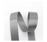 RRYPBOVG nylon Webbing Strap 5Meters 20/25/32/38/50mm 1mm Thick Solid Color Nylon Ribbon Band For Seat Belt Knapsack Webbing DIY Bag Strap Sewing Accessories(Gray,25mm)
