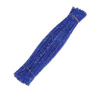 RRYPBOVG Pipecleaners for Craft 30/50/100 pcs Chenille Stems Pipe Cleaners Plush Tinsel Stems Wired Sticks Kids Educational DIY Craft Supplies Toys Craft(Blue,30pcs)