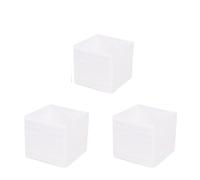 RRYPBOVG Sock Storage Box 3/6PCS Clothes Organizer Box Closet Compartment Drawers Foldable Underwear Socks Wardrobe Storage Containers(White S)