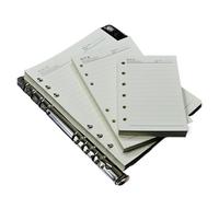 RRYPBOVG spiral notebook A5/A6/A7 Refill Paper, 6 Holes Loose Leaf Paper, 6 Ring Refillable Binder Notebook Planner Diary(A5 100 sheets)