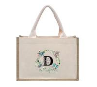 RRYPBOVG Tote linen bags Flowers, Butterflies, Lotus Letters, Prints, Oversized Canvas Tote Bags, Internal Waterproof Shopping Bags, Tote Bags, Handbags(Beige-D)