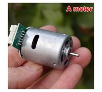 RS-365 electronic starter Dual Shaft DC 12V-24V 14.4V 15V 18V High Speed Carbon Brush electronic starter For Sweeper Robot Cleaner Printer BIANMTSW(B with Gear)