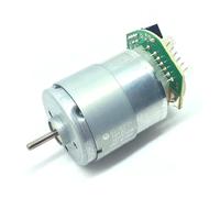 RS-365PW 16120 Speed Measuring electronic starter Encoder 6 Pin Plug High Precision Code Tray Optocoupler electronic starter DC 6V-12V 9V 6700RPM IINKUEYK(Long Shaft 12mm)
