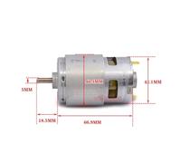 RS-775WC-8514 electronic starter DC 12V 14.4V 18V 19.2V High Speed Torque High Power 775 electronic starter For Drill Screwdriver Saw ICXLPMC(CCW Motor)