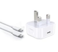 RS ACCESSORIZE Wall Charger Plug with USB C Charging Cable 1Meter,white Colour Compatible with Samsung Galaxy S22 Plus 5G/S23 Plus 5G/S25 Plus 5G Fast charging Devices