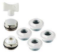 rs, Includes 1/2" and 3/4" Adapters, Air Bleed Valve Wrench, Adapter Cap, Silicone Gaskets - Easy Installation for DIY and Professional Use