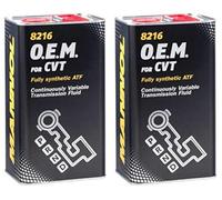 RS Mannol OEM for CVT, Fully Synthetic Automatic Transmission Fluid ATF Oil for CVT, 8 Litres