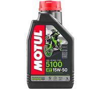 RS Motul 5100 4T 15W50 Semi Synthetic Ester Engine Oil, 1 Litre